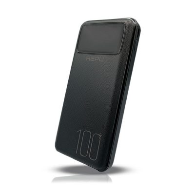 پاور بانک ده هزار HEPU HP986 با شارژر سریع رنگ مشکی