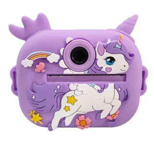دروبین عکاسی کودک با پرینتر رنگی تک رنگ یونیکورن